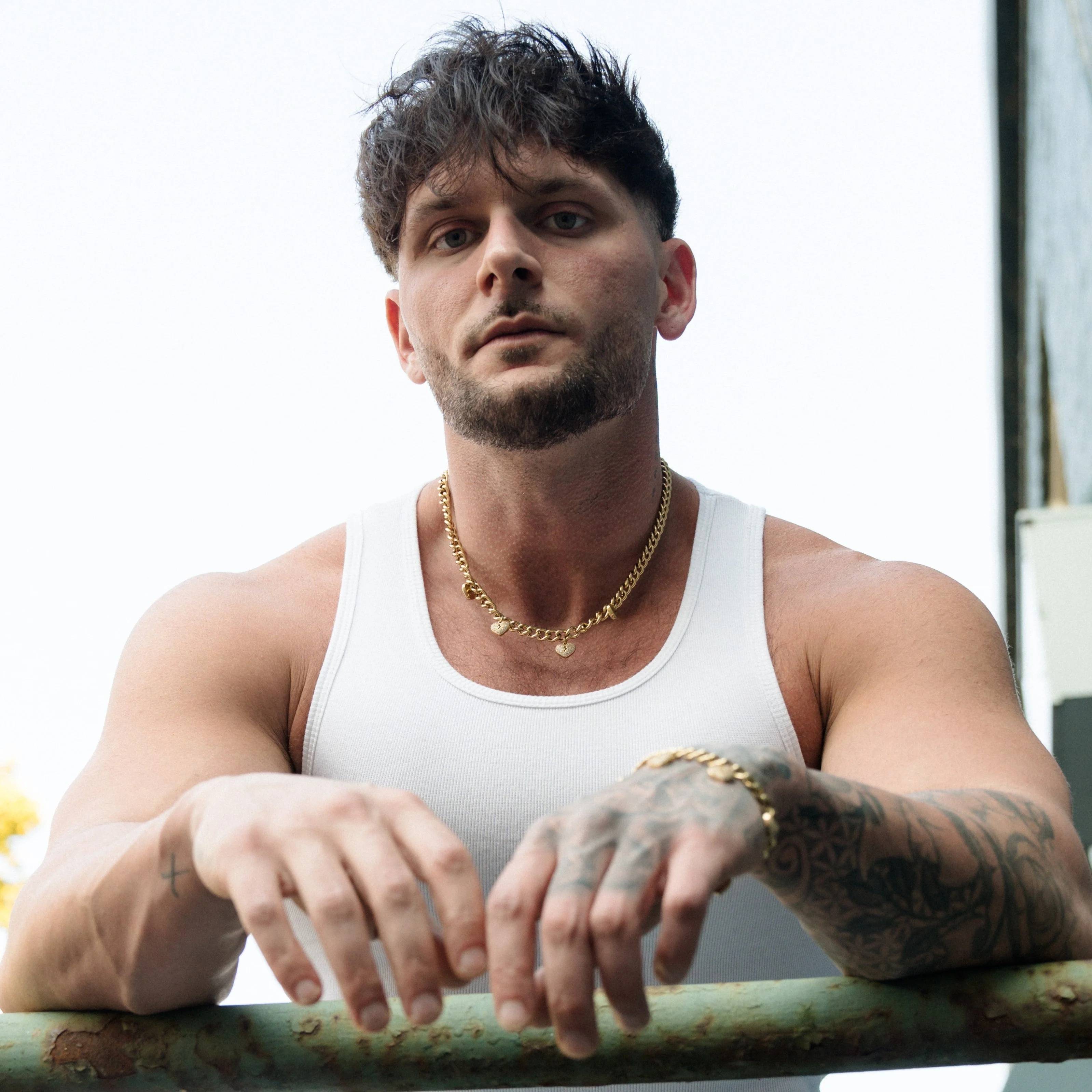 Broken Hearts Necklace - Gold RG1008G - Image 3