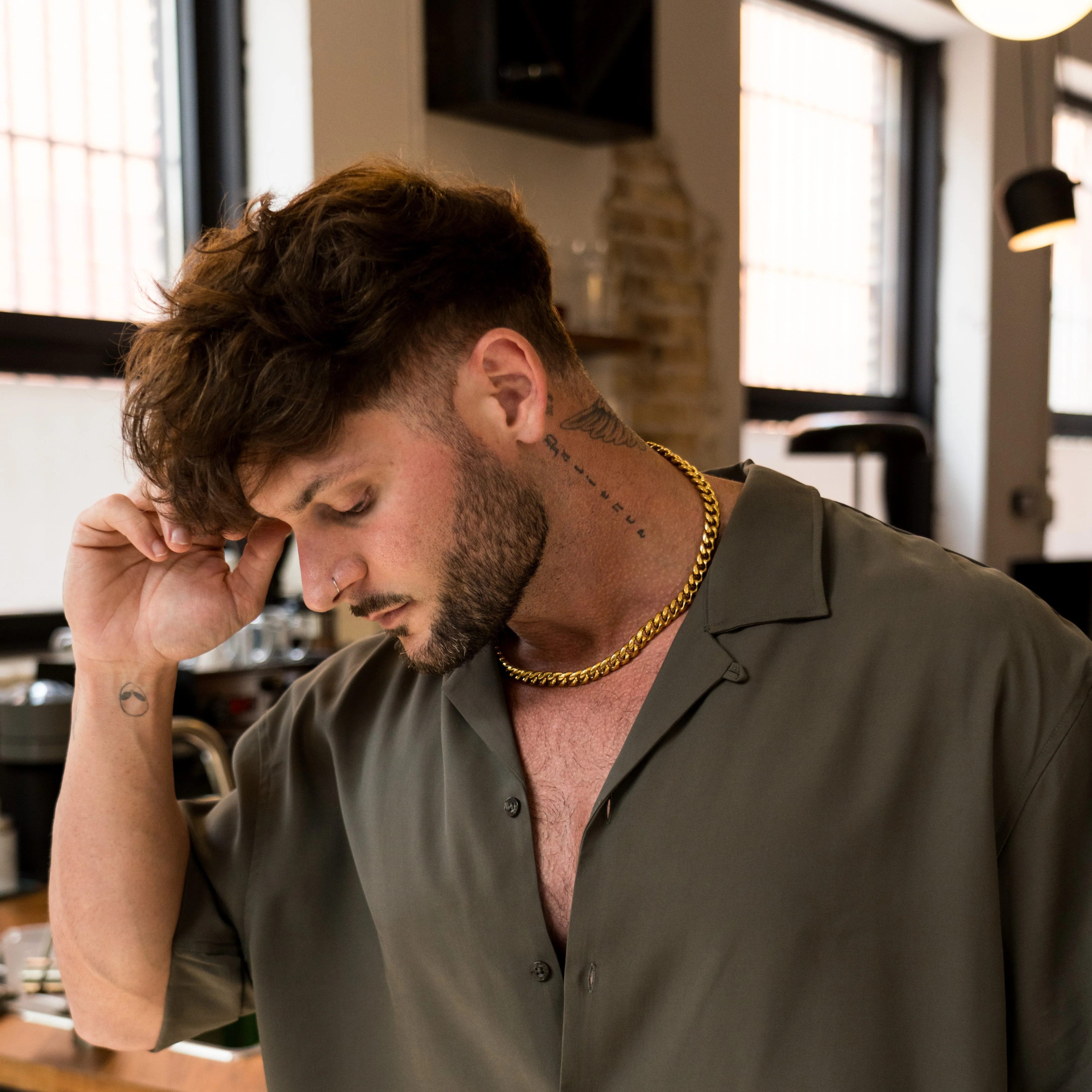 Cuban Link Chain 10mm - 14K Gold RG164 - Image 3