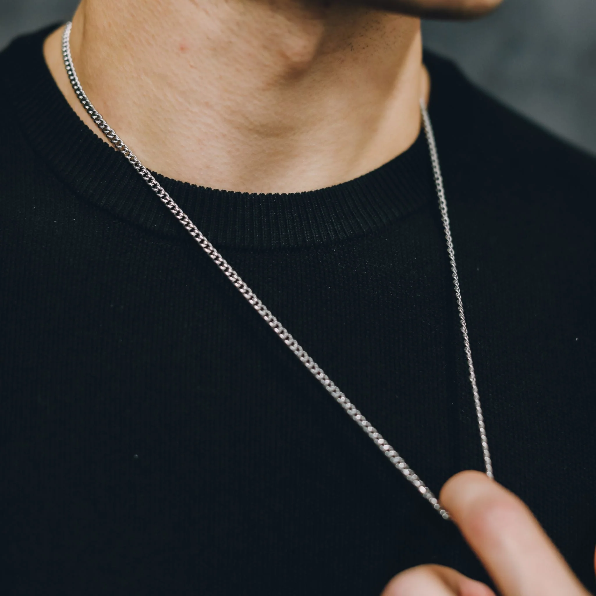 Cuban Link 3mm - Silver RG134 - Image 3