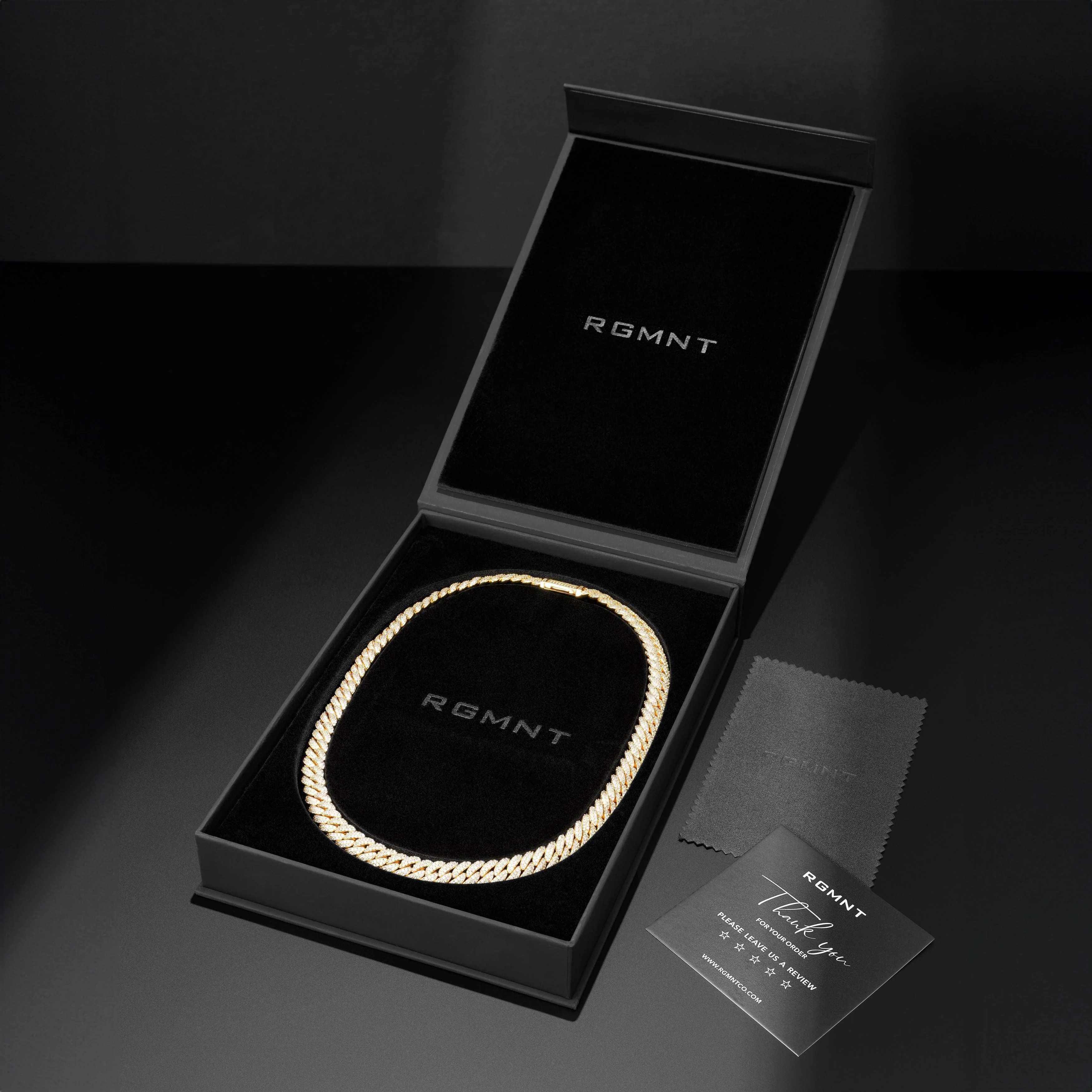 Iced Cuban Chain 10mm - Gold RG168 - Image 5