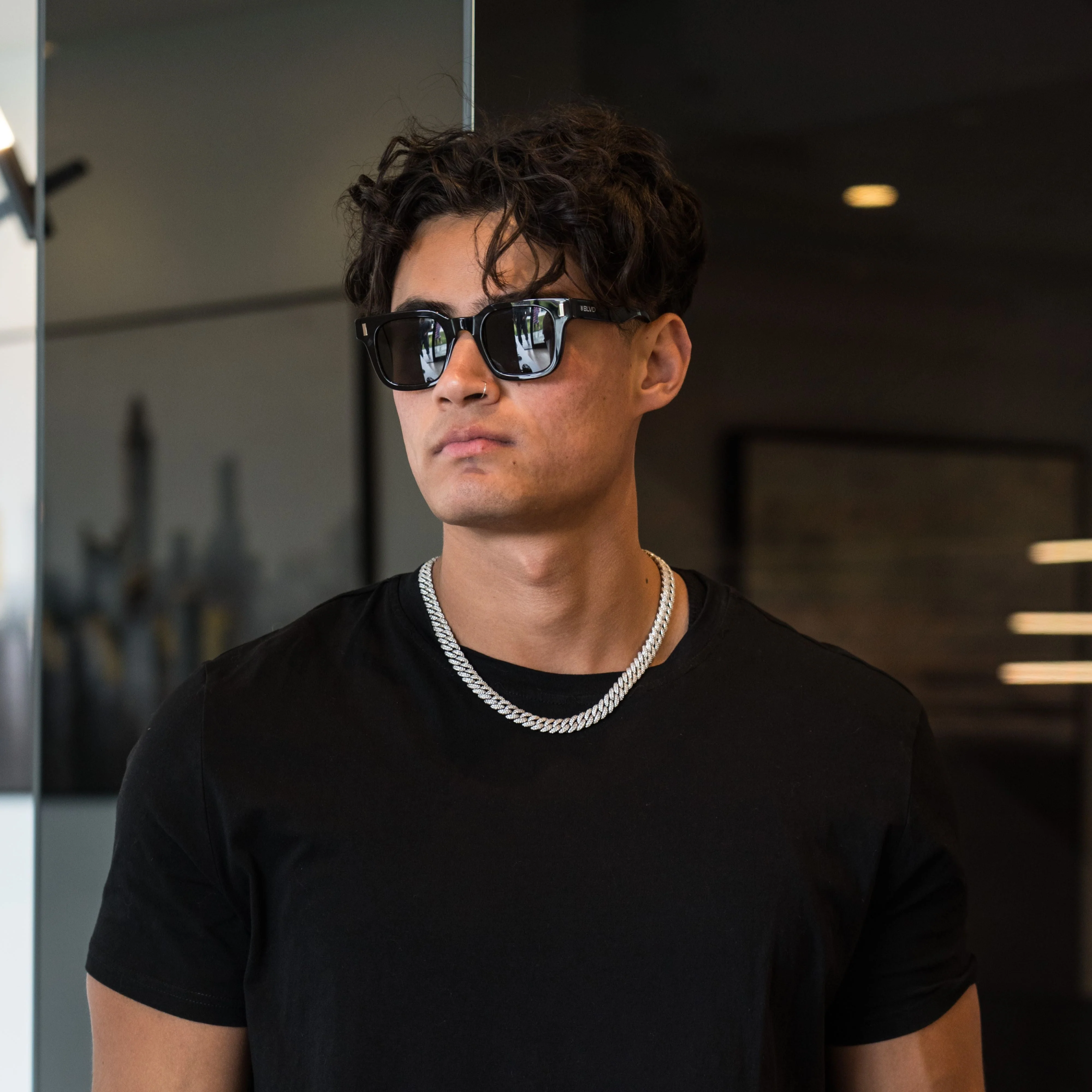 Iced Cuban Chain 10mm - Silver RG169 - Image 3