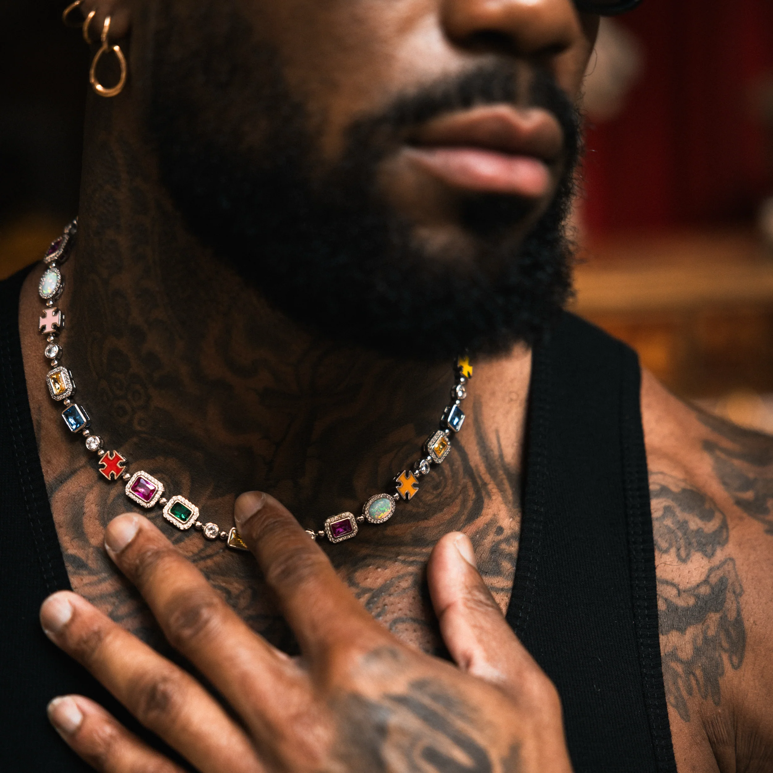 The Royal Gemstone Necklace - RG109 - Image 3