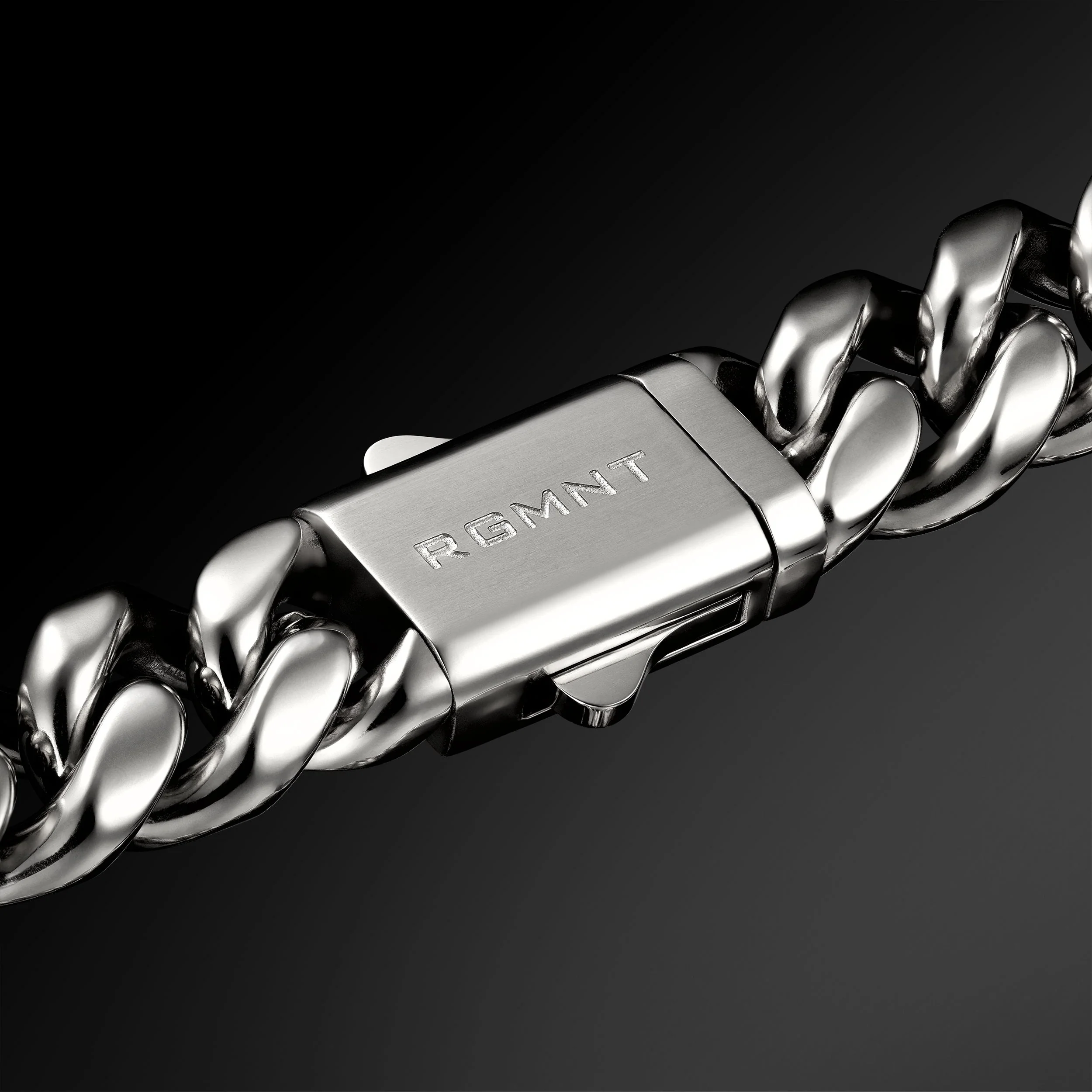 Cuban Link Bracelet 10mm - Silver RG3001 - Image 3