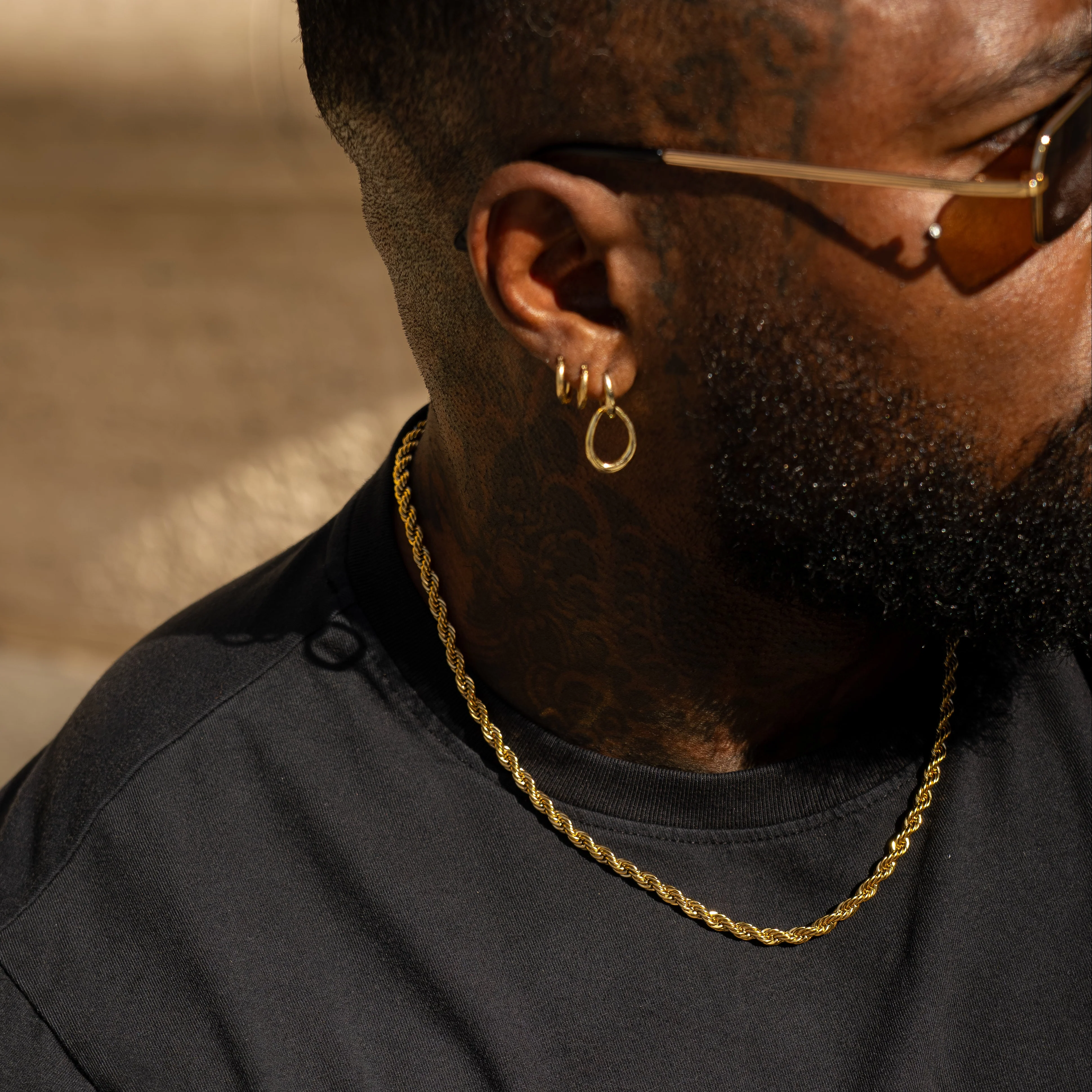 Rope Chain 5mm - Gold RG103 - Image 3