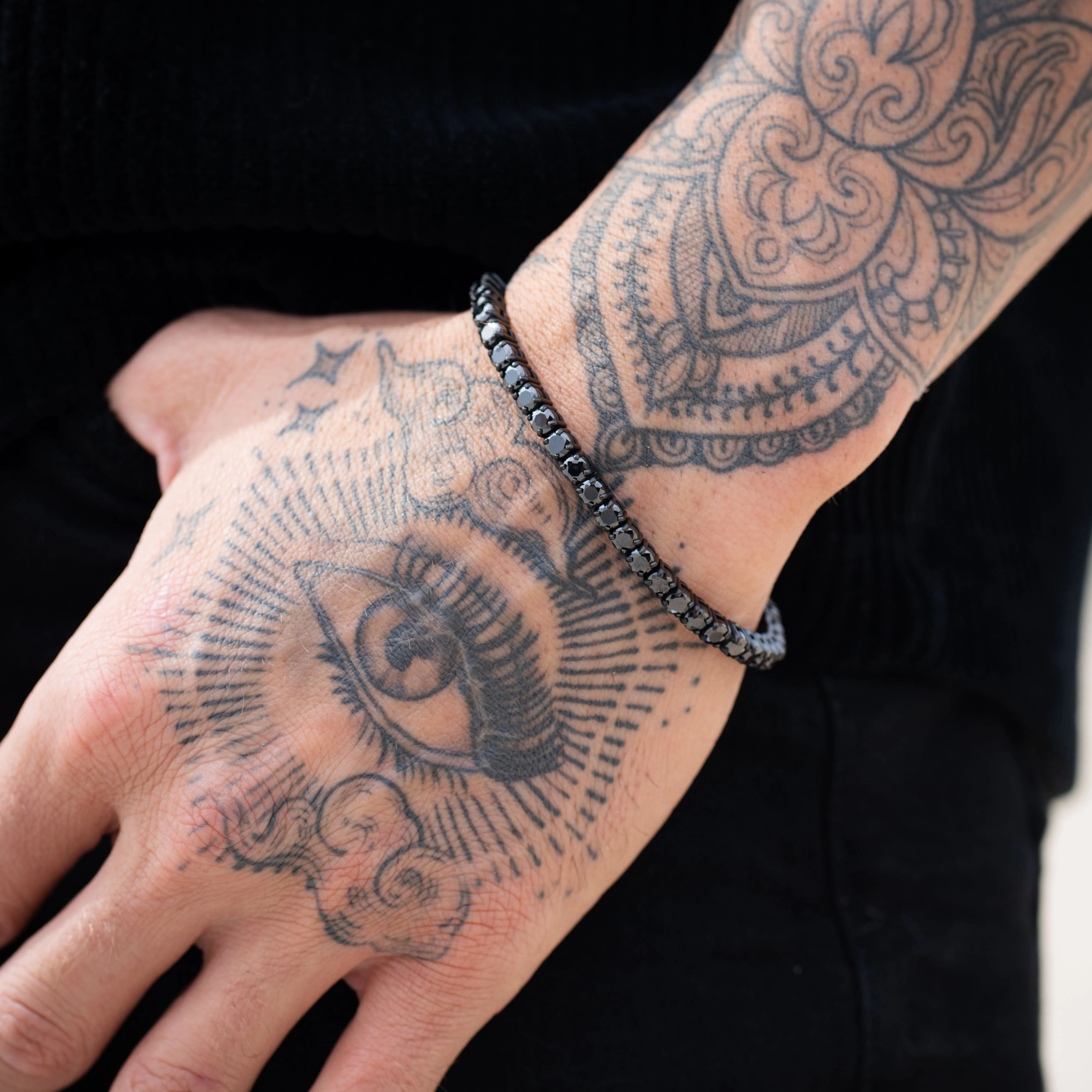 Tennis Bracelet - Black RG329 - Image 3