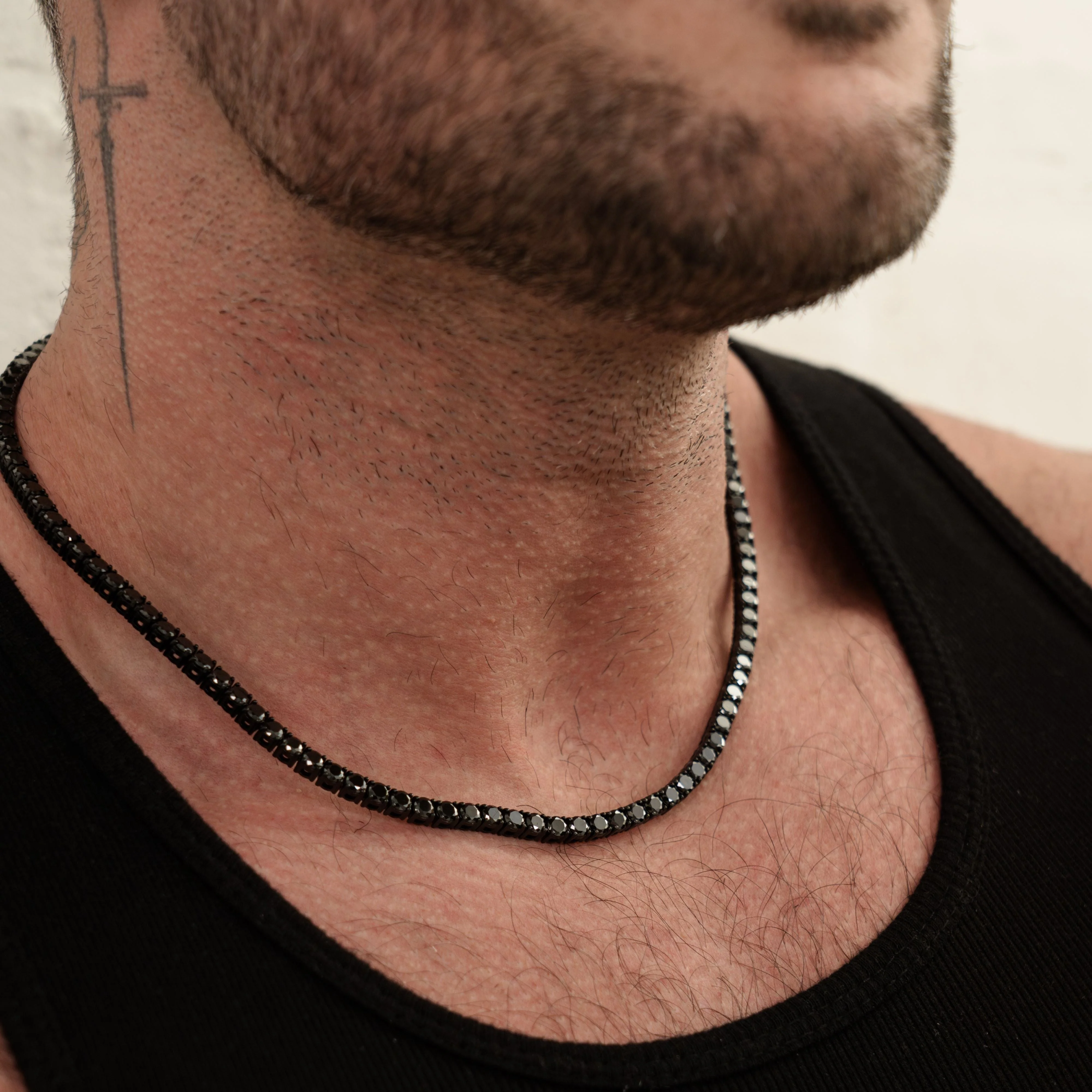 Tennis Chain 4mm - Black RG191B - Image 4