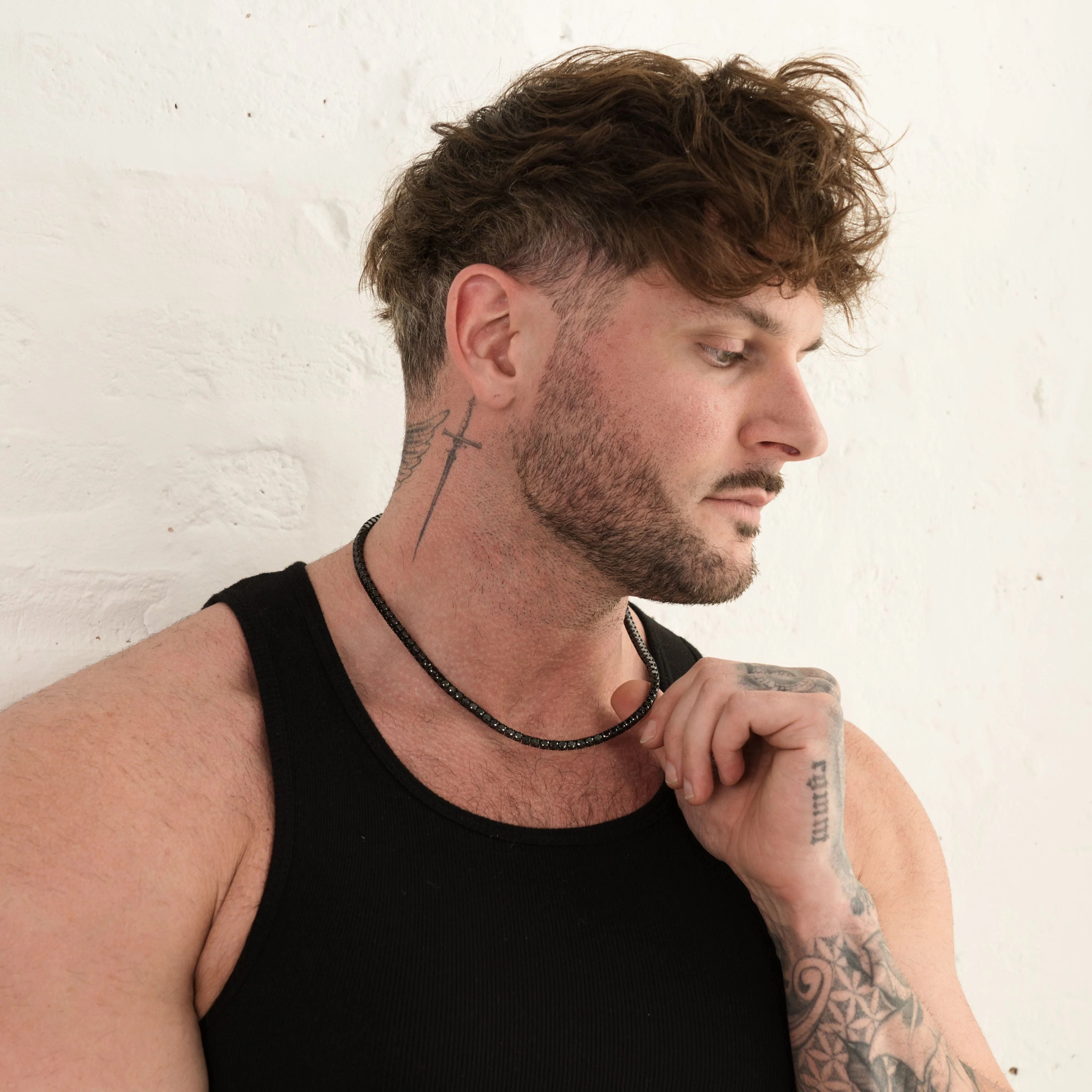 Tennis Chain 4mm - Black RG191B - Image 6