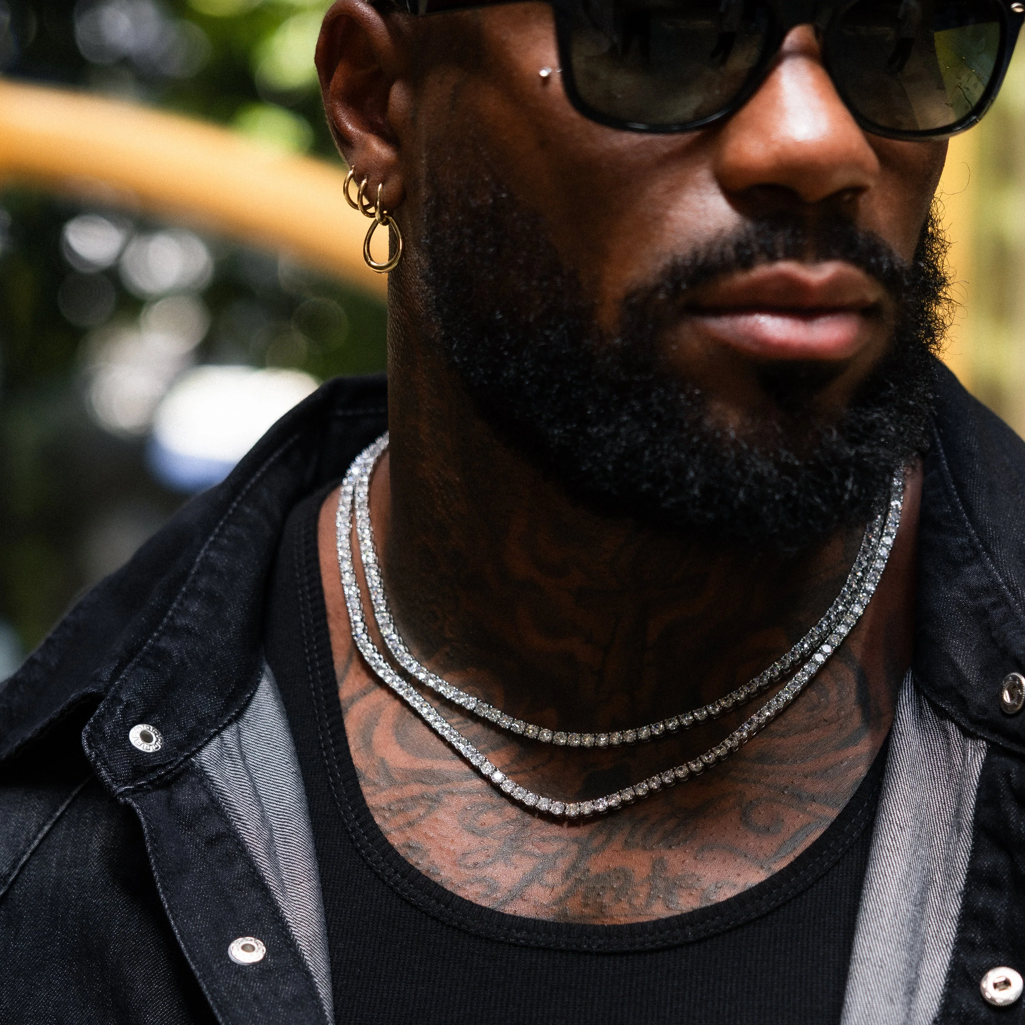 Tennis Chain 4mm - Silver RG191S - Image 6