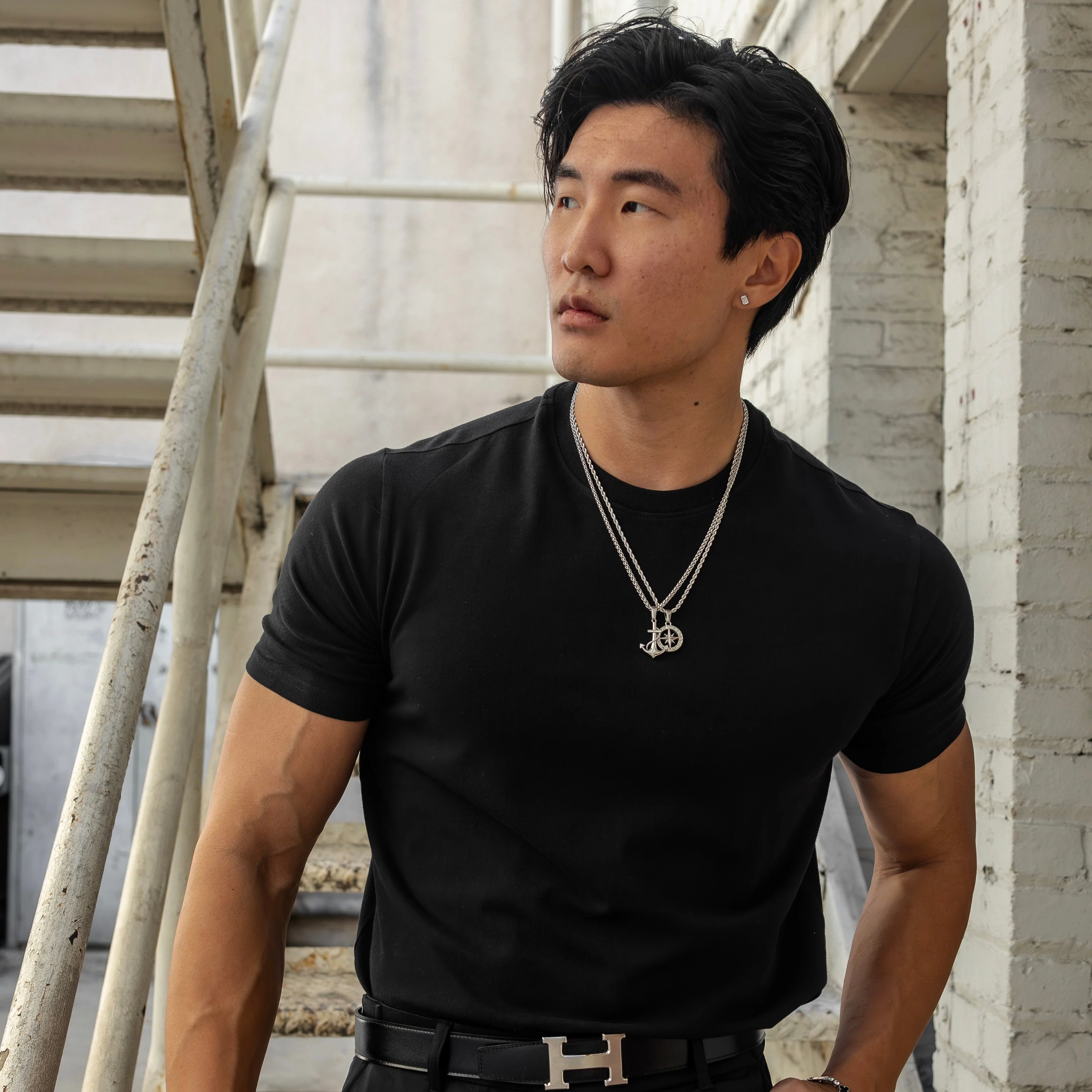 The Anchor Pendant Set - Silver RG1010S - Image 3