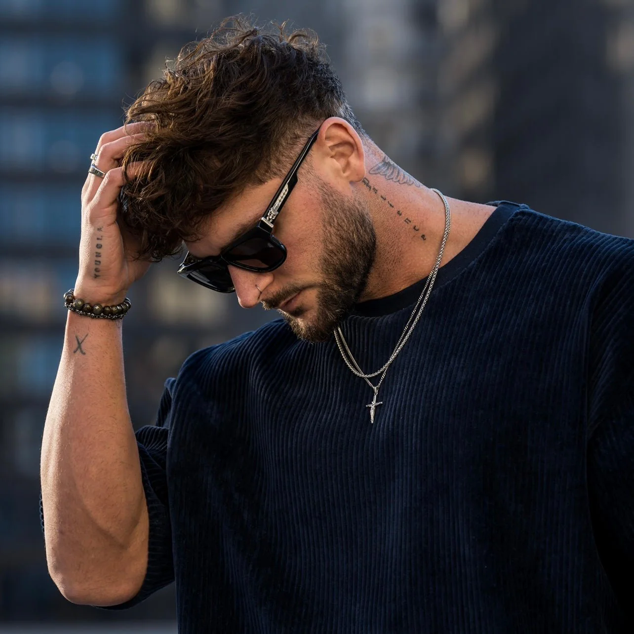 The Cross Pendant Stack - Silver RG150 + RG152 - Image 3